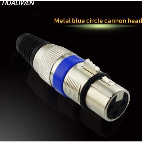 Female 3-Pin XLR Microphone Audio Cable Plug Connectors Cannon Cable Terminals 1pc