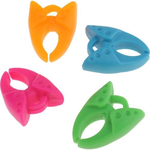 12 Piece Multicolor Silicone Bobbins Holders Clips Clamps Sewing Tools Accessories