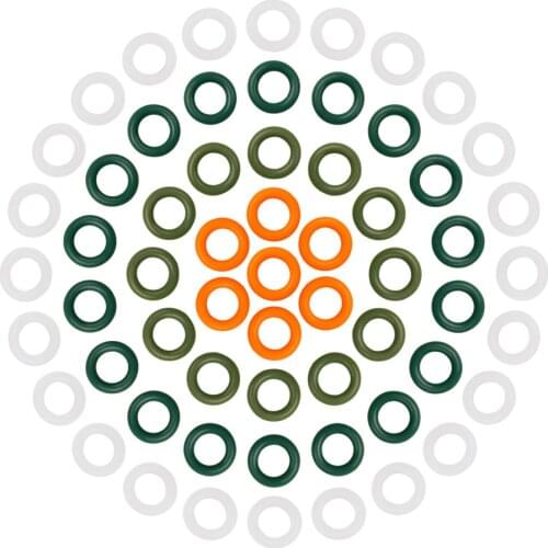 200pcs Silicone O-Rings Fishing Accessories rubber Seal Gasket for Worms Wacky Rig rings O-Ring Tool Fishing tackle