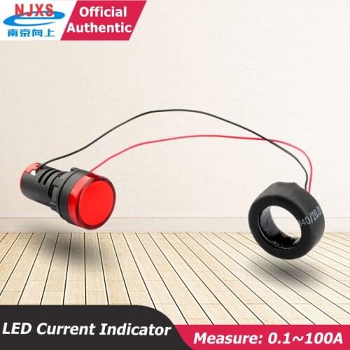 22mm Tapping Size LED Digital AC Voltmeter Ammeter Voltage Current Frequency Meter Indicator Signal Lamp Warning Light