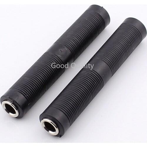 30pcs Jack 6.5mm Hole Dual Female To Female Microphone Plug Connector KK Mono Straight Through dual Pass Audio Cable Connector