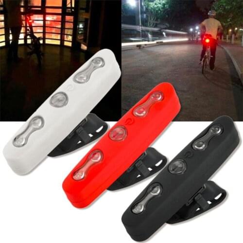 5LED Bike Bicycle Lights Taillight 7 Mode MTB Mountain Bike Tail Lights Cycling Sports Flashlight Night Warning Safety Back Lamp