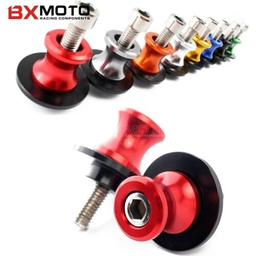 6mm Motorcycle Swingarm Spools Slider Stands Screws For Benelli TNT300 TNT600 BN600 BN302 Stels600 Keeway RK6/BN TNT 300/302/600