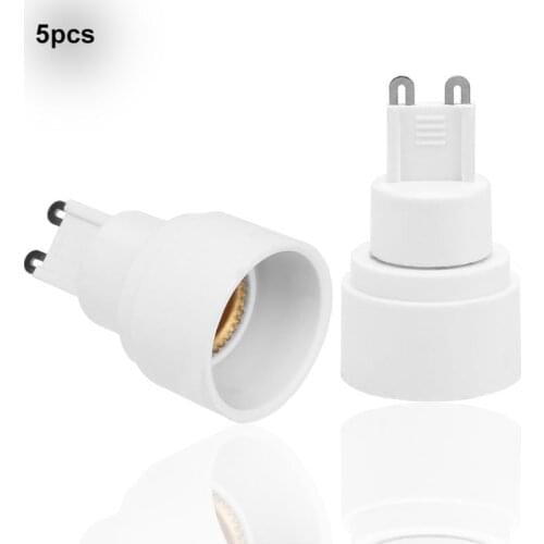 5pcs/pack G9 to E14 Adapter Lamp Base Lamp Holder Bulb Socket Converter 60W Lamp Base For Light Bulb LED Bulb Lamp Holder