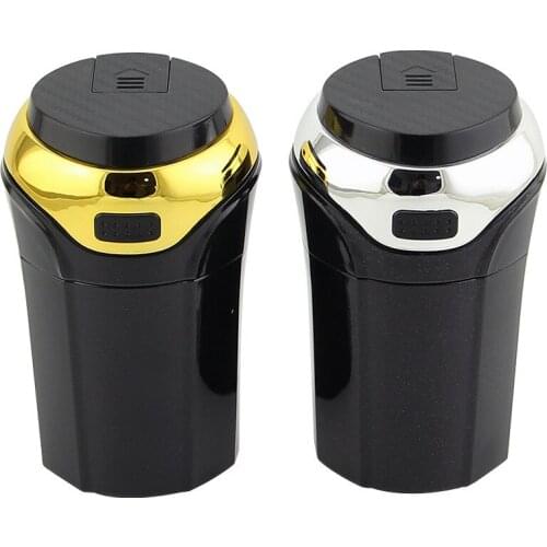Car ABS smoking ashtray with LED detachable cigarette lighter cell multifunctional holder