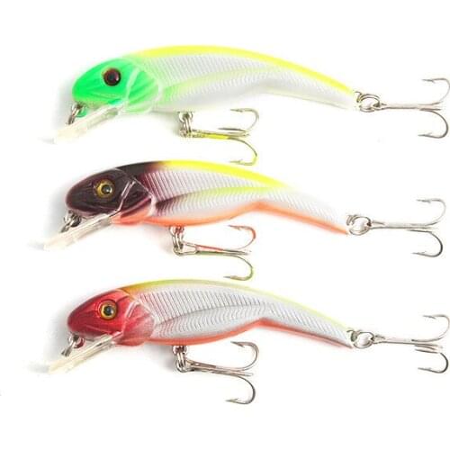 1pcs 7.8cm6.5g Minnow Fishing Lure Bionic 3D Eyes Laser Hard Artificial Bait with Feather Fish Lures Sea Fishing Accessories