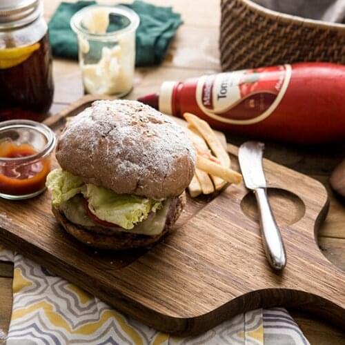 Brand high quality home kitchen chopping blocks creative Europe style breakfast bread fruits wooden plates cutting board wood