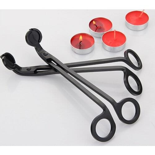1PC Stainless Steel Candle Wick Oil Lamp Trimmer Scissors Cutter Snuffers Tool Hook Trim Wicks Lengthen The Life Of Candle Tool