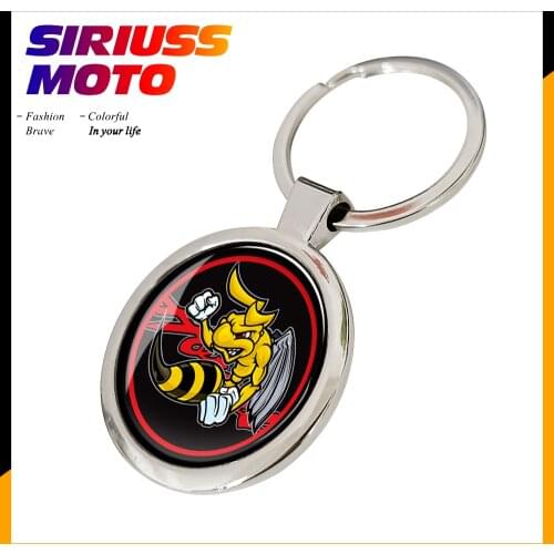Chrome Motorcycle Keychain Key Ring Case for Honda Hornet CBR1000 CB1000 CB600 600CC