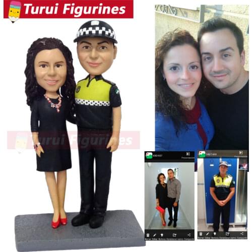 Images of photo to bobblehead heads creator traffic policeman bobblehead figurines The Personalized Caricature Bobblehead dolls