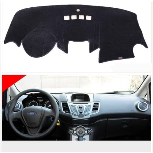 Interior Dashboard Carpet Photophobism Protective Pad Mat For Ford Fiesta 2009-2014