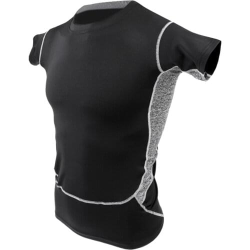 Mens Compression Short Sleeves Quick Dry T-Shirts Sports Bodybuilding