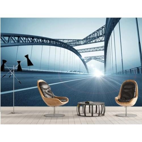 3d wallpaper custom photo mural Photographic pictures of the magnificent bridge home decor living room wallpaper for walls 3 d