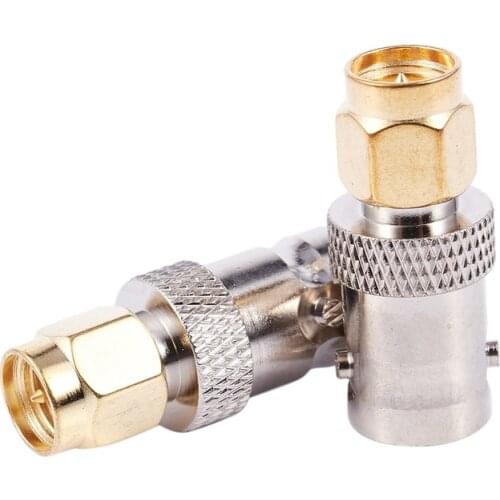 2 pcs SMA Male to BNC Female RF Adapter CNIM Hot