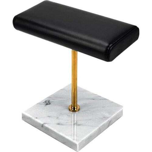 White Marble Base Watch Stand Metal Rod Display Props Bracelet Display Stand Belt Jewelry Lengthen Placement Stand