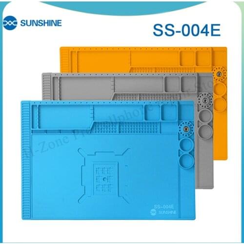 SUNSHINE SS-004E Multifunctional Silicone Soldering Pad Magnetic heat resisting worktable pad Insulator Platform Repair Station