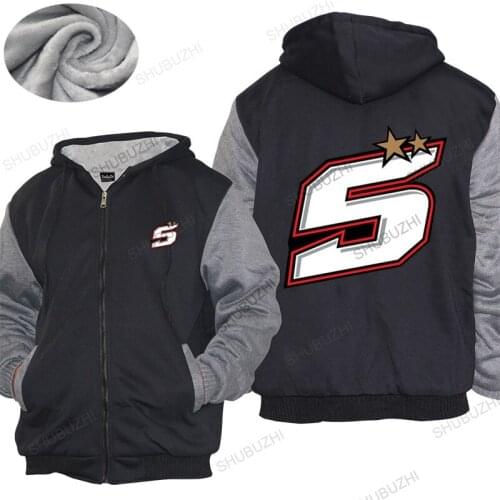 Thick hoody coat Moto Rider hoodies Men Gray Customized 5 Johann Zarco thick hoody Adult euro size sbz4107 Cotton thick hoody