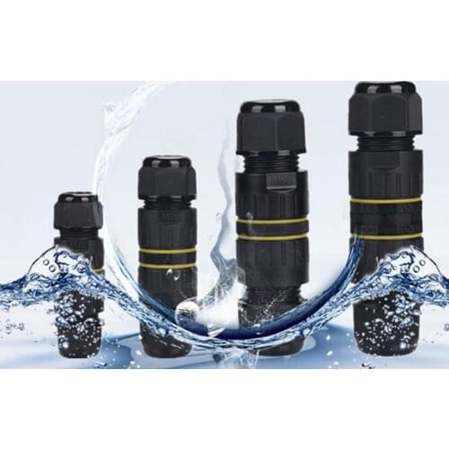 IP68 Waterproof Connector 17.5A/400V 2/4Pin Electrical Terminal Adapter Power Cable Conector Junction Box for Outdoor Led