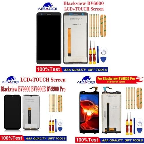 New Touch Screen LCD Display For Blackview BV6800 Pro BV6600 BV9900 BV9900E BV9900 Pro Digitizer Assembly Replacement Parts+Tool