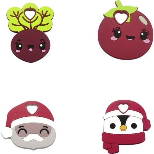 1pc Cute Cartoon Chewing Teether Food Grade Silicone Baby Teething Toys Newborn Accessories Shower Toy BPA Free Bebe Reborn Gift