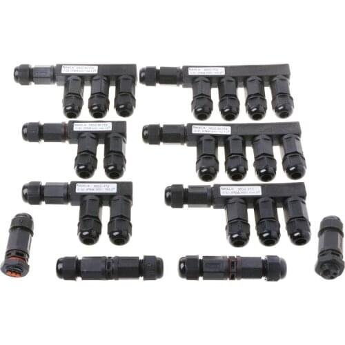 1 Pc Waterproof Connector IP68 Waterproof Electric Screw Connector Plug Socket Wire Adapter 2 Pin 3 Pin 10A 300V Connector