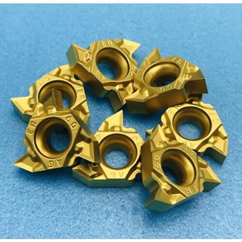 10 pieces MMT16ER AG60-S UE6020 carbide blade MMT 16ER AG60-S high quality metal universal thread lathe tool lathe tool