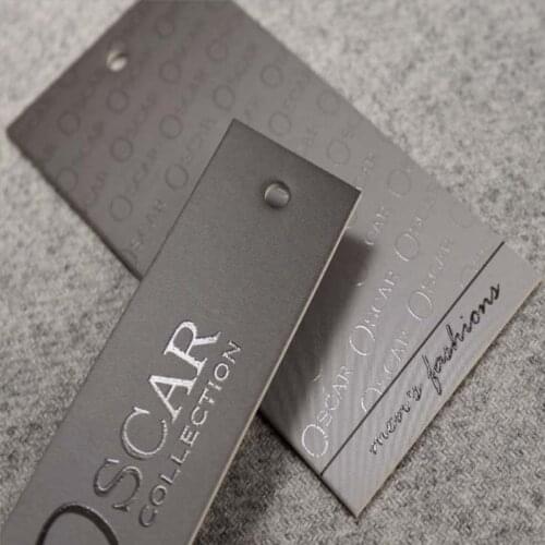 1000 pcs/lot) Free shipping Customized paper hangtags garment paper stamping HANG label / swing tags