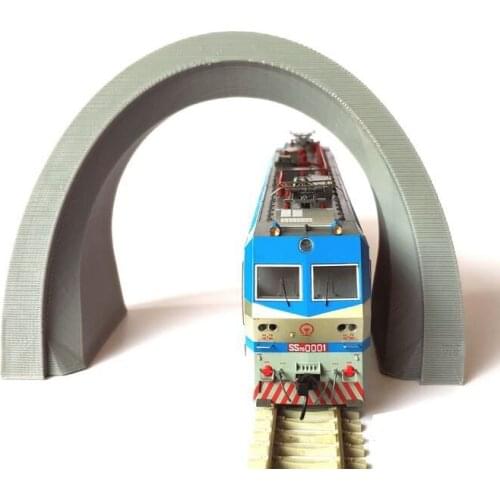 2 PCS DIY Sand Table Scene Accessories 1:87 Highway High-speed Rail Culvert Tunnel Mouth Model Train Ho Scale
