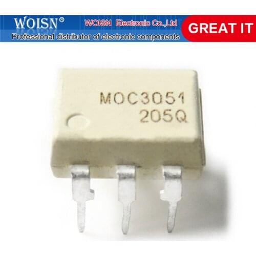 5pcs/lot MOC3051 DIP-6 SMD-6 OPTOCOUPLER TRIAC-OUT