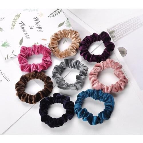 Aphrodite Velvet Scrunchie Hairband Women Girls Elastic Hair Rubber Bands Hair Accessories Headband Hair Tie Ponytail Holder