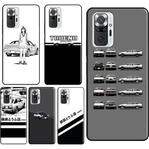 Intial D AE86 Phone Case For Xiaomi Redmi Note 10 Pro Note 9 Pro Note 8 Pro 8T 9S 7A 8A 9A 9C 9T Cover