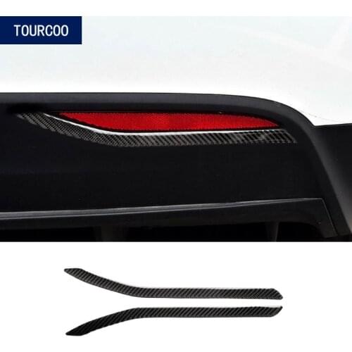 For Tesla Model X Rear Foglight Decorative Carbon Fiber Sticker Car Styling Modification Accessories