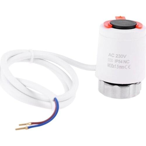 230V Electric Thermal Actuator Radiator for Manifold Underfloor Heating NC Valve 37MD