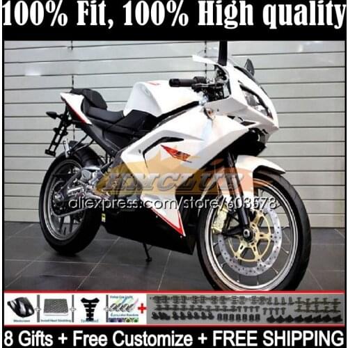 Injection For Aprilia RS-125 RS 125 RS4 54CL.57 RSV125 2006 2007 2008 2009 2010 2011 RS125 06 07 08 09 11 Fairings white red
