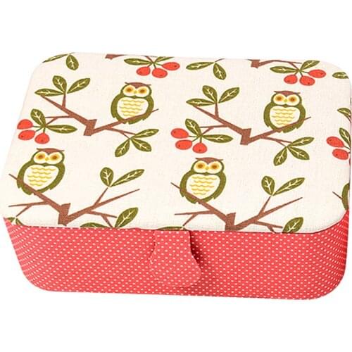 Home sewing thread storage box empty box cloth hand holding jewelry needle stitch storage box finishing box