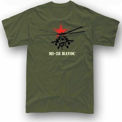 Mi-28 Havoc t shirt Russia army helicopter CCCP Men T Shirt Army copter