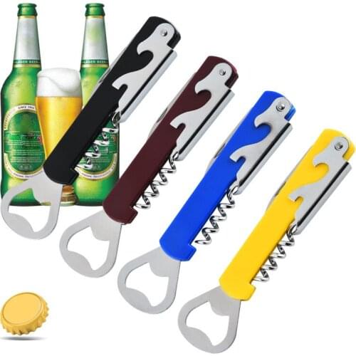 Multifunctional bottle opener wine wine bottle opener stainless steel beer bottle opener wedding gift custom name + date