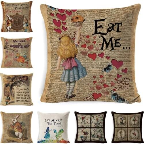 Nostalgic newspaper girl home decoration pillowcase throw pillowcase, pillowcase 45*45 cm sofa cushion