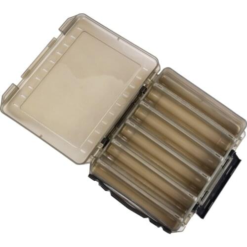 Plastic Fishing Lure Box Double Sided Minnows Bait Hooks Spinner Lures Frogs Boxes For Fishing Container Fishing Accessories