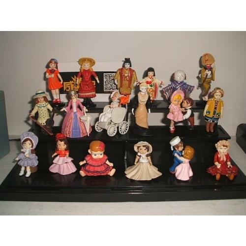 Pvc figure doll s toy girl Gift 18pcs/set need assemble