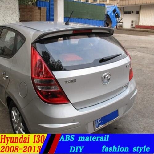 Use for hyundai I30 spoiler 2007-2013 I30 spoiler High Quality ABS Material Car Rear Wing Primer Color spoiler for hyundai I30