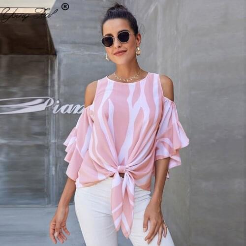 Женские рубашки с коротким рукавом Young Zeal China At AliExpress