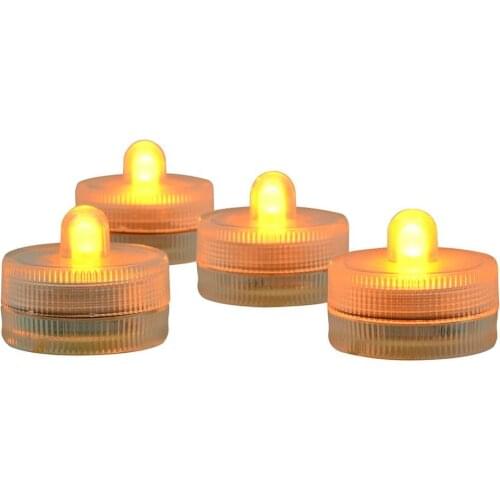 Factory vendor 100pcs Amber color Submersible battery led FLoralyte~Submersible led lights-underwater led light