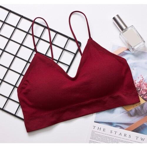 OIONINOS Women Padded Bra Top Push Up Wireless Tube Tops Bralette Sexy Lingerie Strap Tank Top