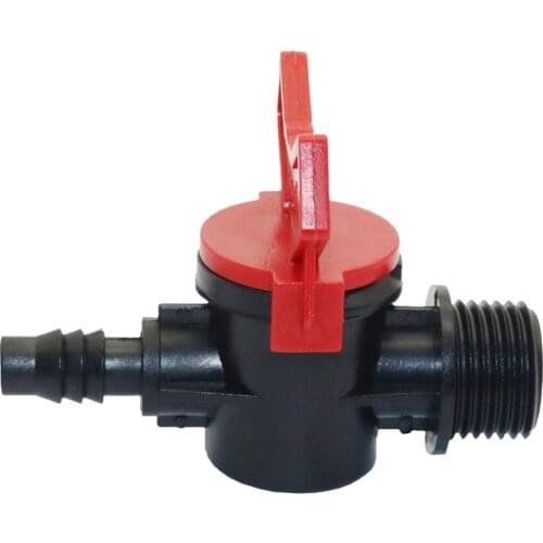 1/2" Male Thread To 8mm Hose Control Valve Garden Water Drip Irrigation Plastic Fittings Agriculture Tools Hose Adapter 1Pc