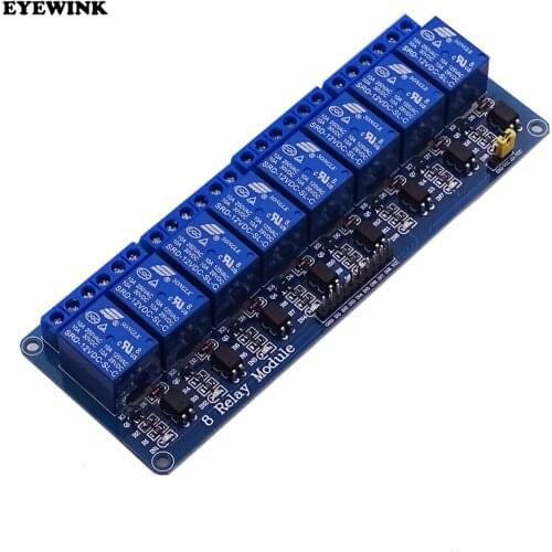 10PCS 8 channel relay control panel PLC relay 5V/12V module for arduino 8 road 5V Relay Module