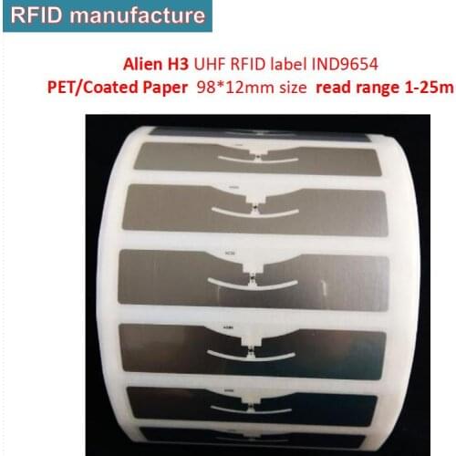 100pc/lot RFID UHF wet inlay Label Sticker 860~960Mhz passive EPC Class1 Gen2 rfid Apparel assets management car solution