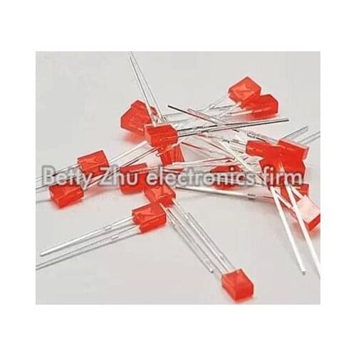 1000PCS/LOT LED light-emitting diode quads 2 * 3 * 4mm red shell red light