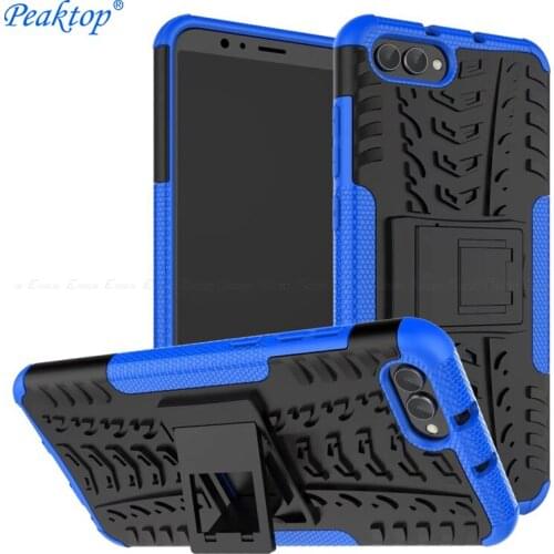 Stand Case for Huawei Honor 10 v10 view 10 Silicone Bumper Hard Plastic Fitted Kickstand Hybrid Armor on Honor 10 lite v10 5.99