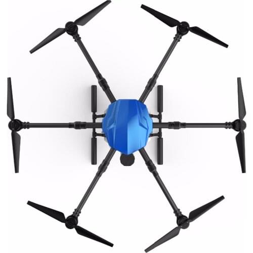 EFT E610 Six-axis agricultural spraying 10L 10KG drone 1400mm Wheelbase Folding frame with hobby- wing X6 power system kit